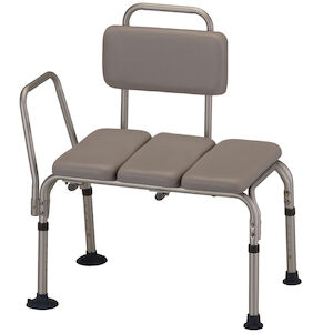 Padded Transfer Bench with Detachable Back